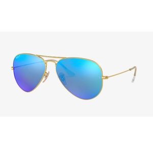 Rayban Unisex Aviator Flash Lenses, Blue